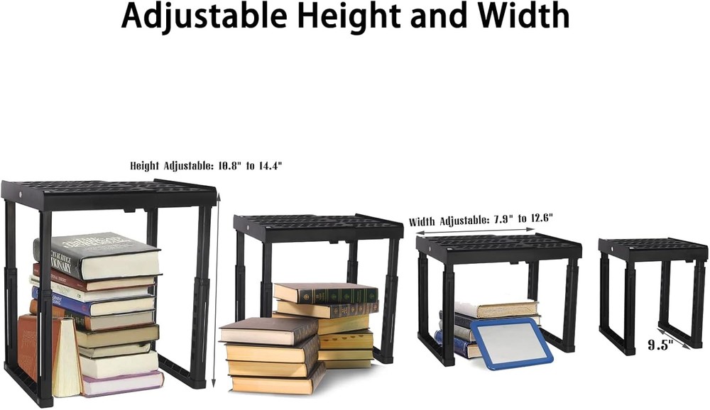 Locker Shelf for School LockerAdjustable Height and Width Locker Organizer Shelf