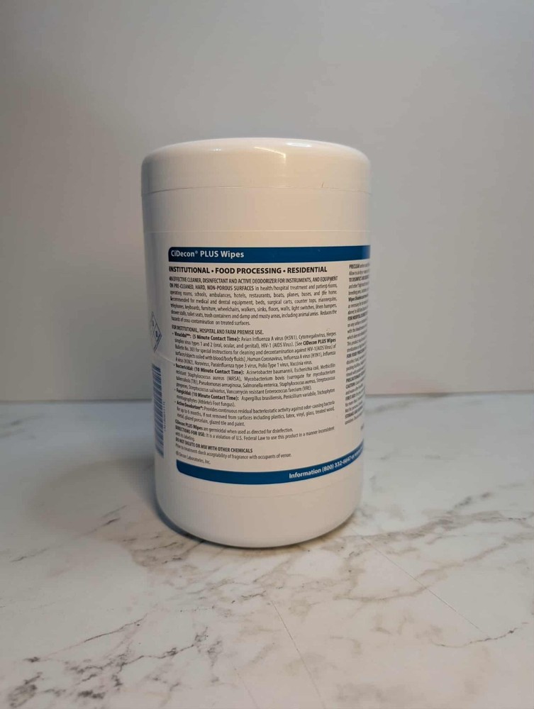 CiDecon Plus Wipes Exp 12/2023