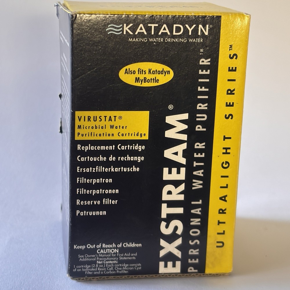 Katadyn Exstream Virustat Replacement Filter Purifier Ultra lite NOS