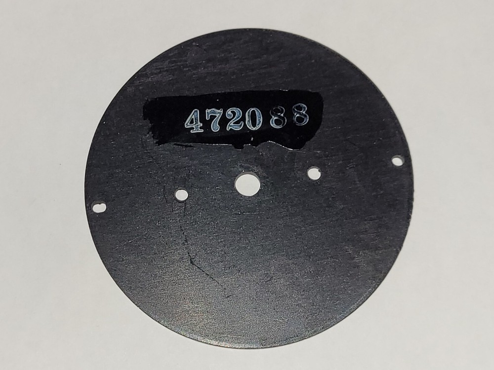 Fuel Quantity Indicator Dial, Glows Orange Under Black Light