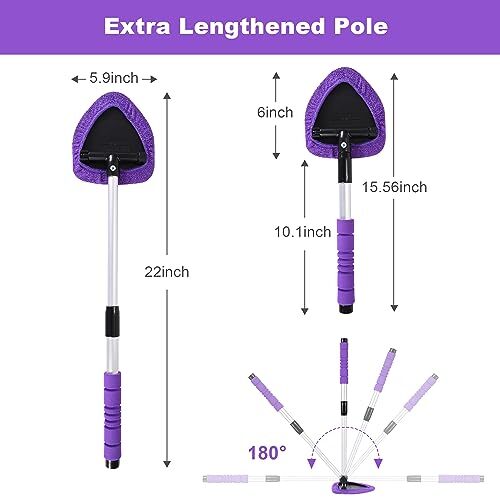 XINDELL 24-Inch Windshield Cleaner Tool – Extendable Interior Car Window
