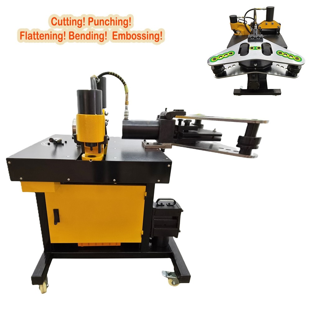 110V 200-Type Electric Multi-functional 5-in-1 Busbar Processing Machine 0°-90°