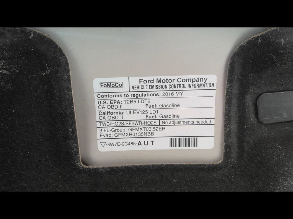 2016 FORD EDGE Chassis ECM Multifunction Left Hand Kick Panel
