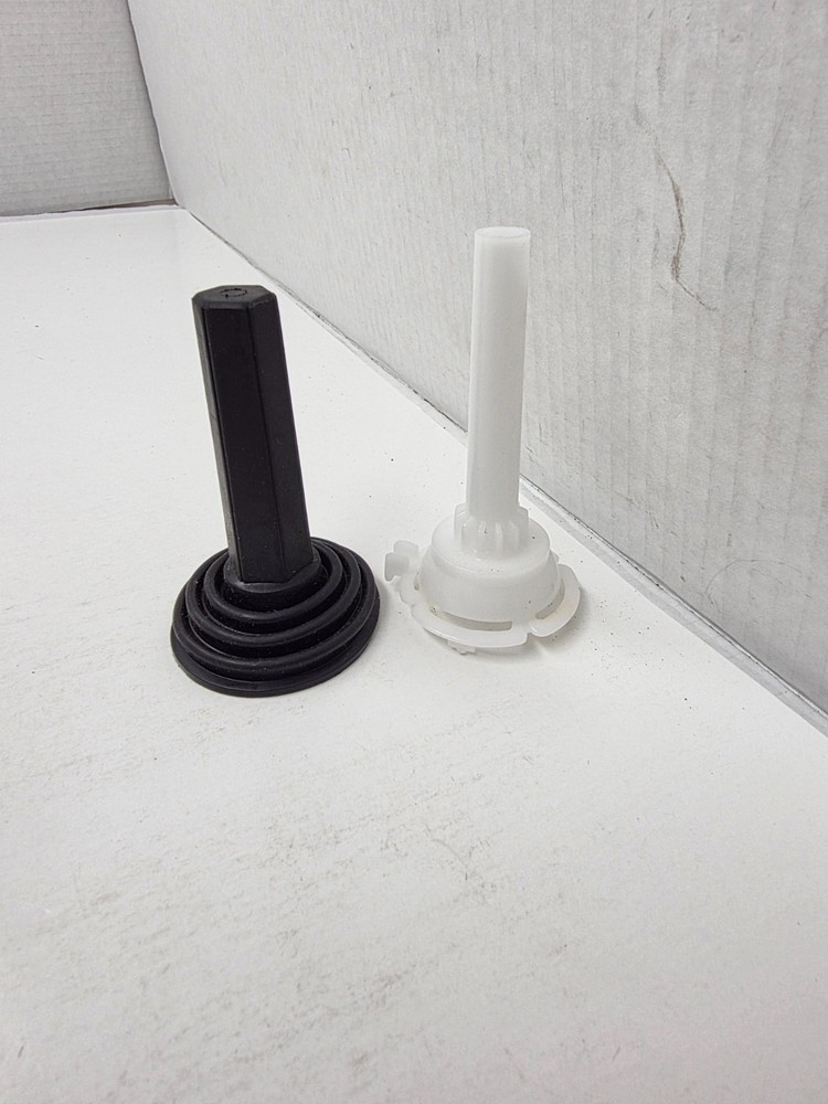 Repair for Atari 2600 Controller White Plastic insert Joystick & Rubber Handle