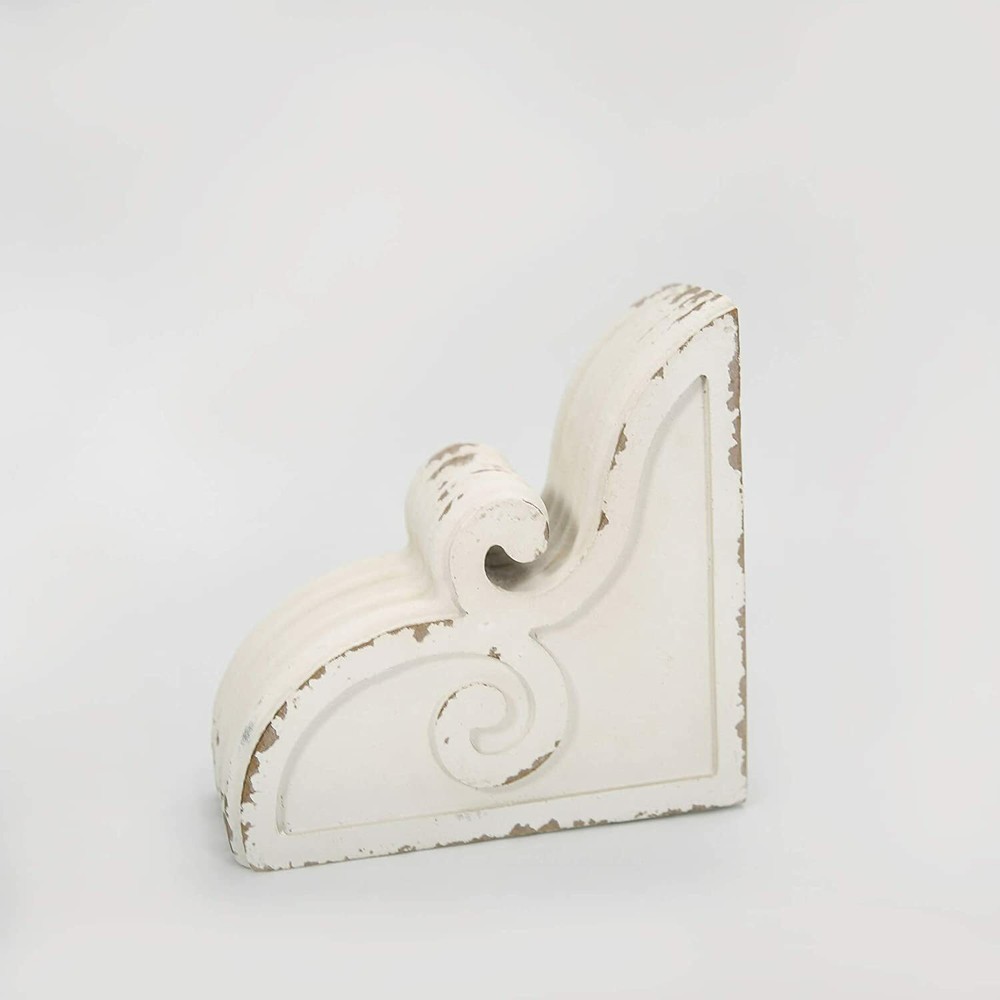 Silvercloud Trading Co. Corbel Bookend or Bracket Fluted Curly Cue (One/Single)