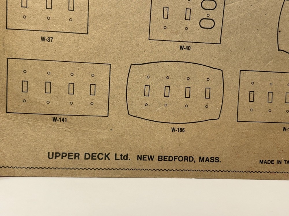 Vintage Solid Brass Triple Switch Plate Cover Upper Deck New