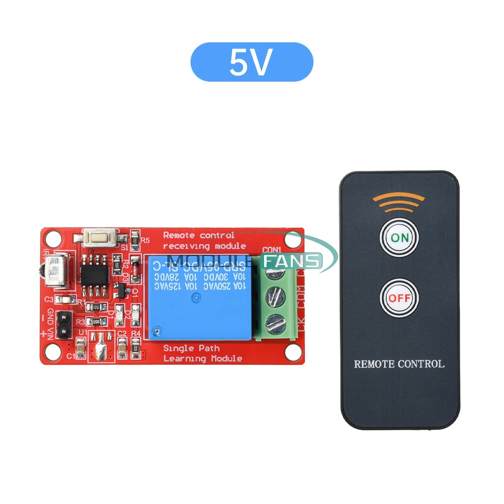 1 Channel Infrared Receiver Driving Switch Relay Module With Remote Controller
