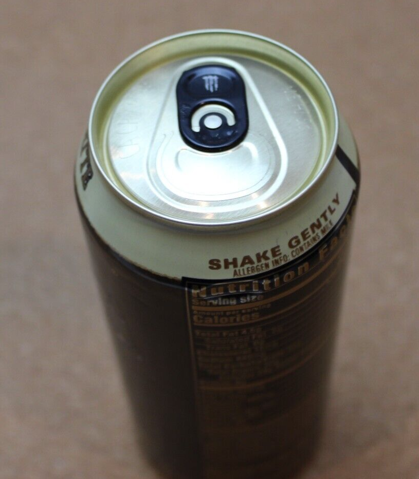 NEW JAVA MONSTER ENERGY CAFE LATTE FLAVORED DRINK 1 FULL 15 FLOZ (443mL) CAN