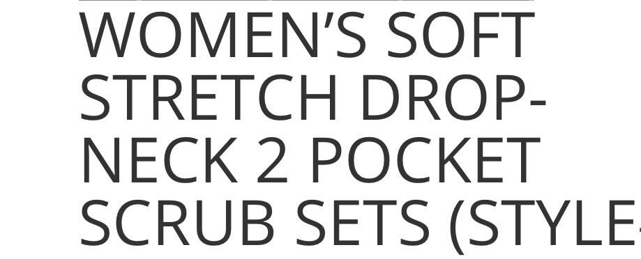 scrub sets women stretch