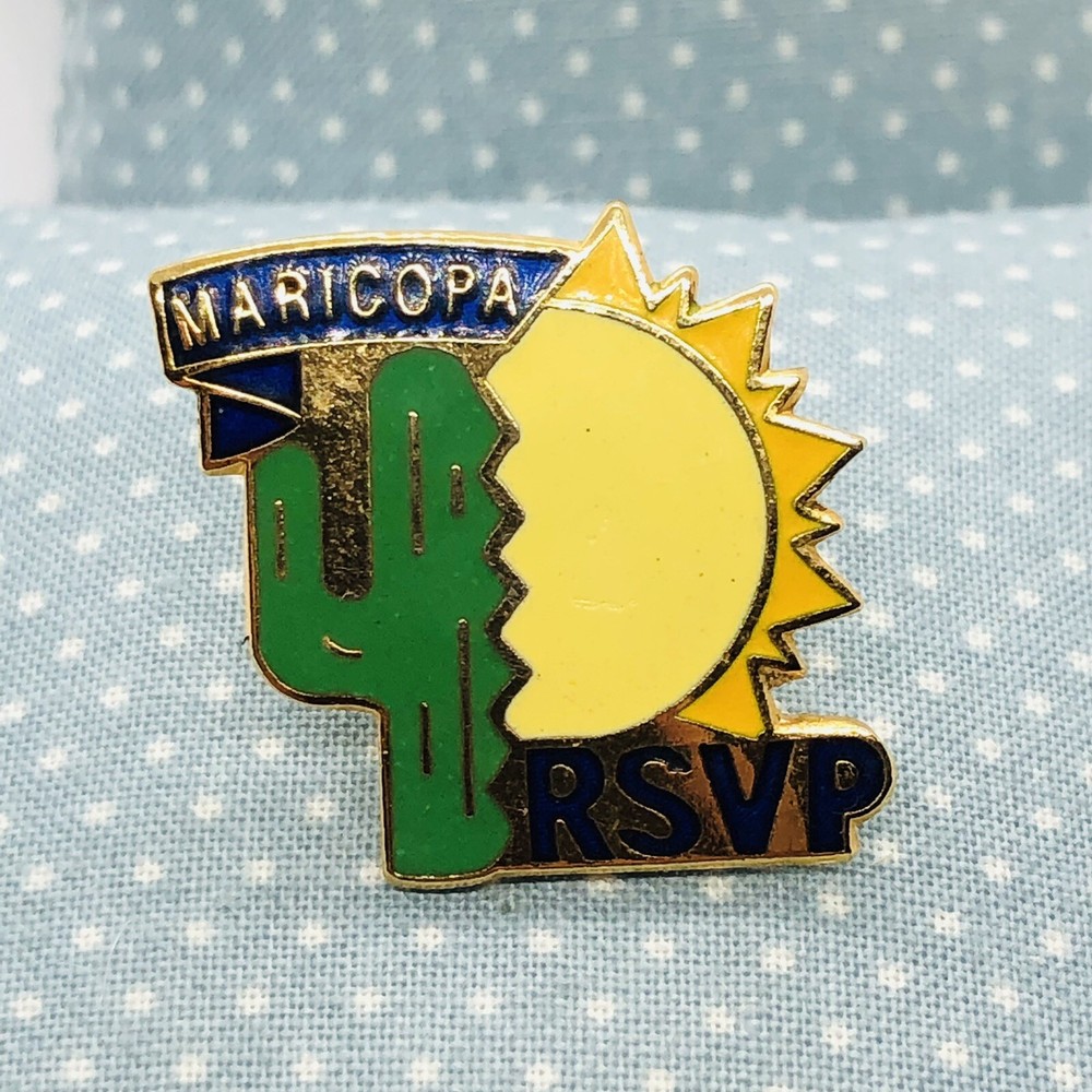 Maricopa RSVP Retired Senior Volunteer Program Pin Pin-back