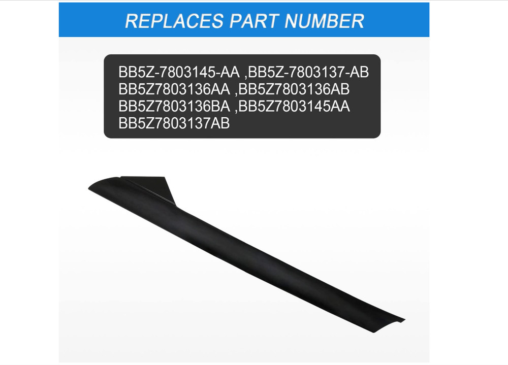 11-19 Ford Explorer Front Molding Windshield Outer Trim Right Passenger Side