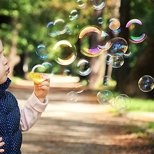 Big Bubble Bottle 12 Pack - 2oz Blow Bubbles Solution Novelty 12 Pack 2oz