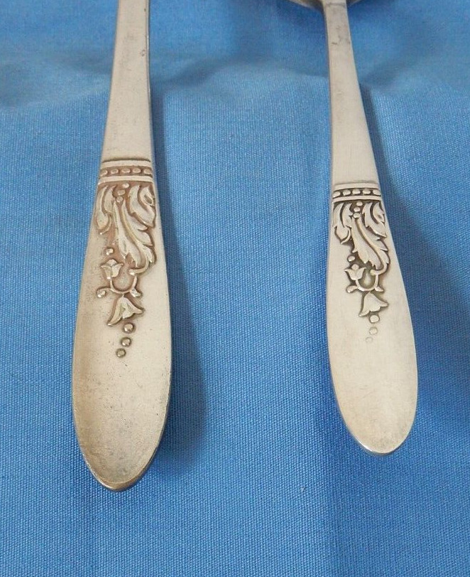 Rogers Oneida Silverplate Presentation 1948 Dinner Fork & Teaspoon