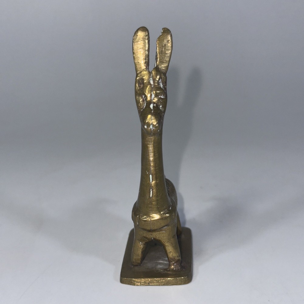Vintage Handmade Solid Brass LLama Figurine