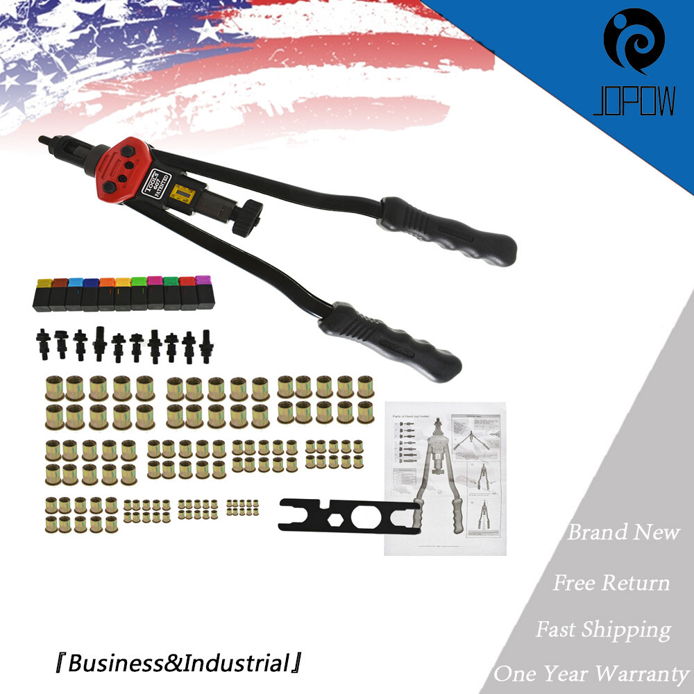 16inch Rivet Gun Kit Rivnut Setting Tools Nut Setter Tool Hand Blind Riveter Gun