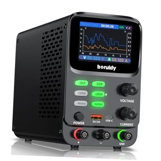 DC Power Supply Variable 30V 5A, 5 Digit TFT 30V 5A(150W Memory/Curve Chart)