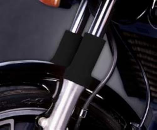 Neoprene Fork Guards - Black with NOJ logo - Black