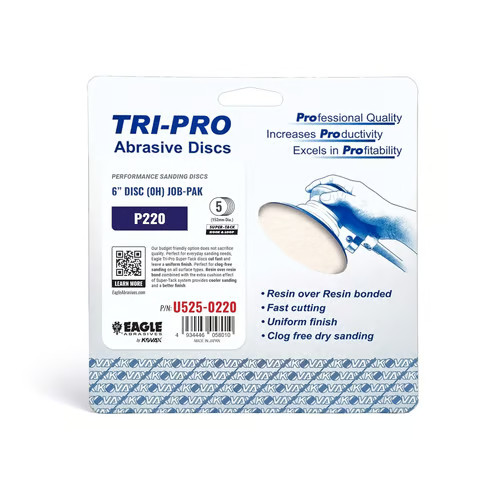 Eagle Abrasives 6” TRI-PRO S-Tack Discs