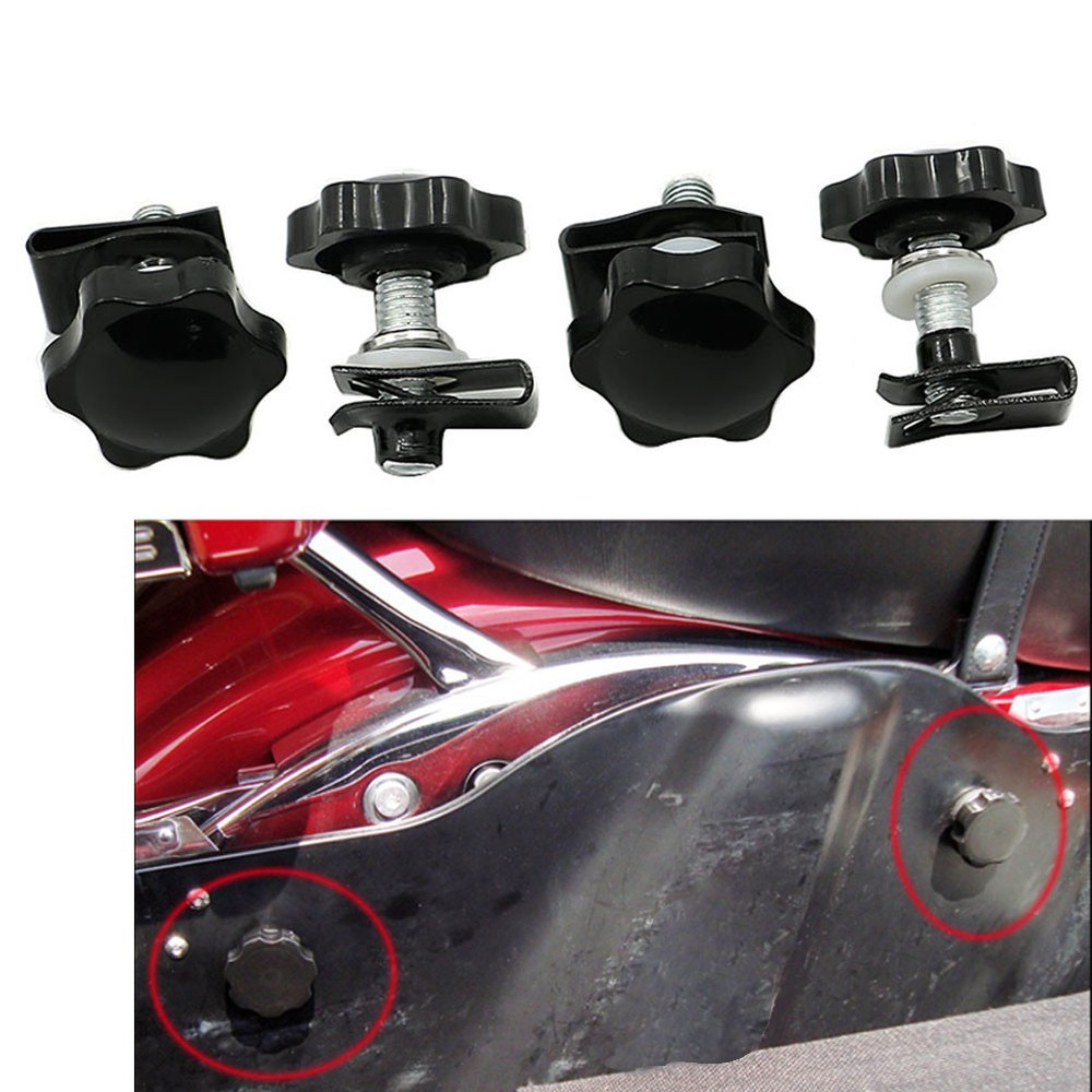 8Pcs Saddlebag Lock Mounting Hardware Security Safe Deterrent For Harley Touring