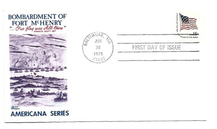 1597 15c Ft. McHenry Flag Bazaar FDC