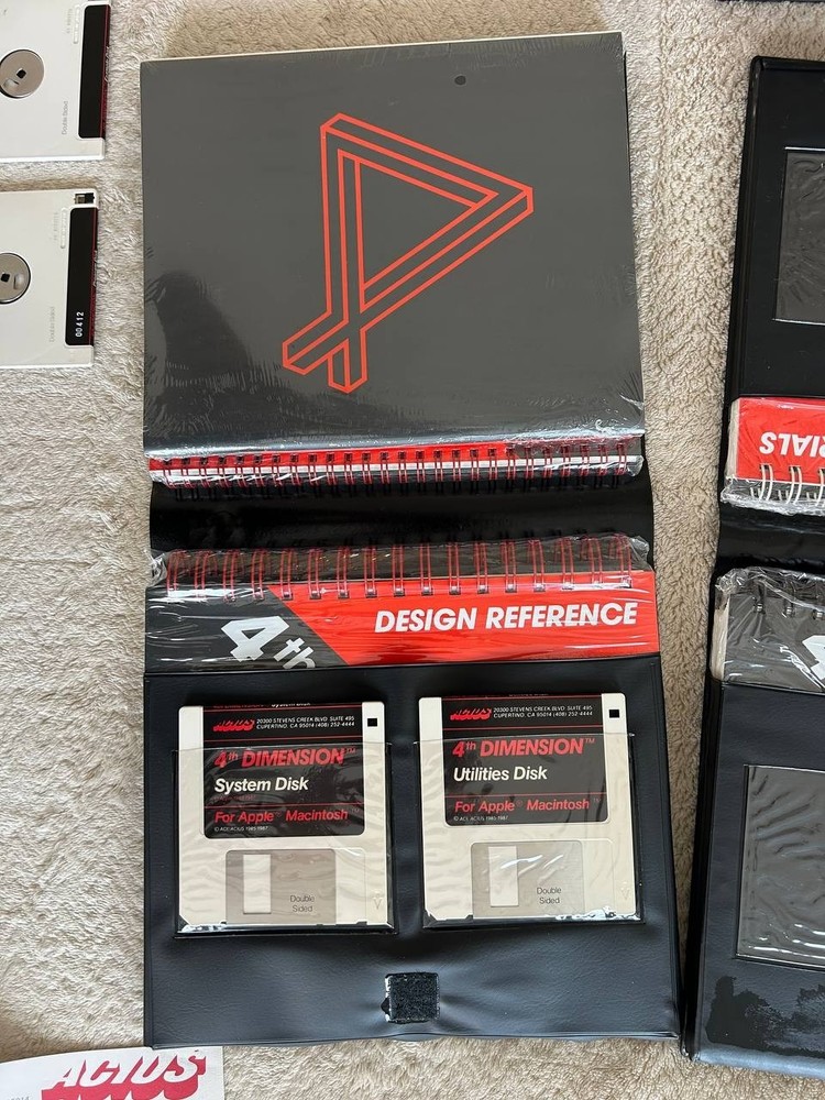 4th Dimension Apple Macintosh software. ACIUS Relational Database For Macintosh