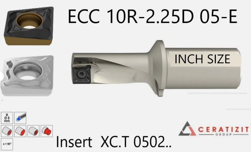 CERATIZIT Multi-function tools ECC10R-2,25D-05-E for Insert XC.T0502.. NEW 1 pcs