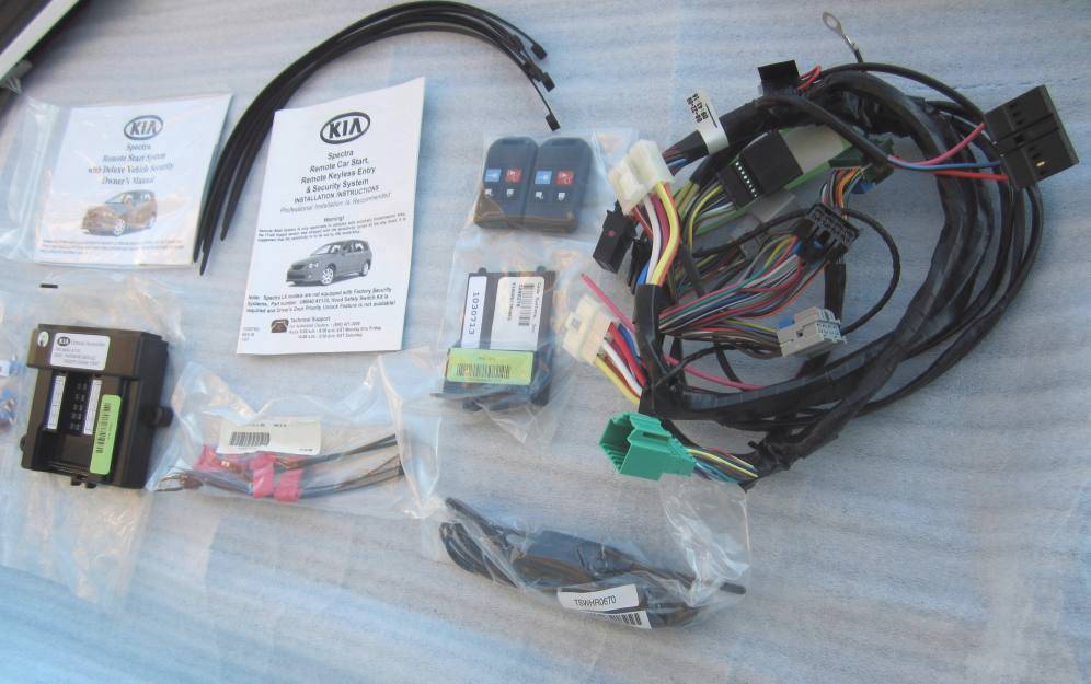 OEM 04-09 Kia Spectra Remote Control Engine Start Starter Security System Kit