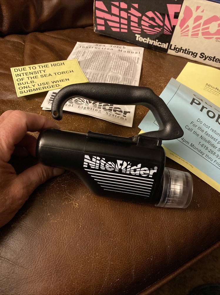 Niterider Technical Lighting Systems Under Water Dive Light Sea Torch 7079 NOS