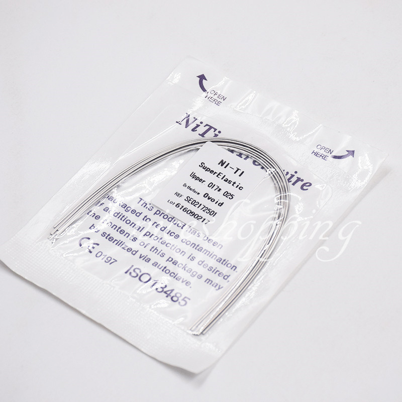 1 Pack Dental NITI Super Elastic Rectangular Arch Wires Ovoid/Natural/Square
