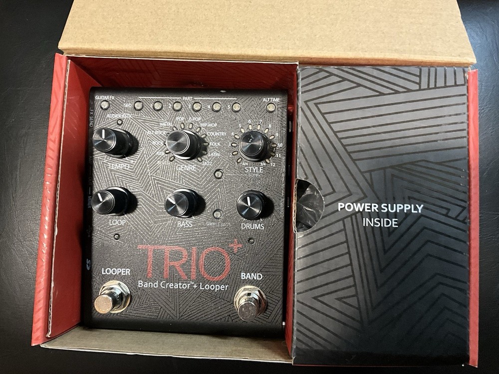 DigiTech TRIOPLUSV04 Trio Looper Footswitch Display Band Creator open boxes mint