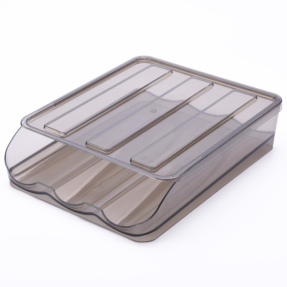 Acrylic Kitchen/Fridge Gravity Egg Dispenser Tray - Holds 18 Eggs - Stackable