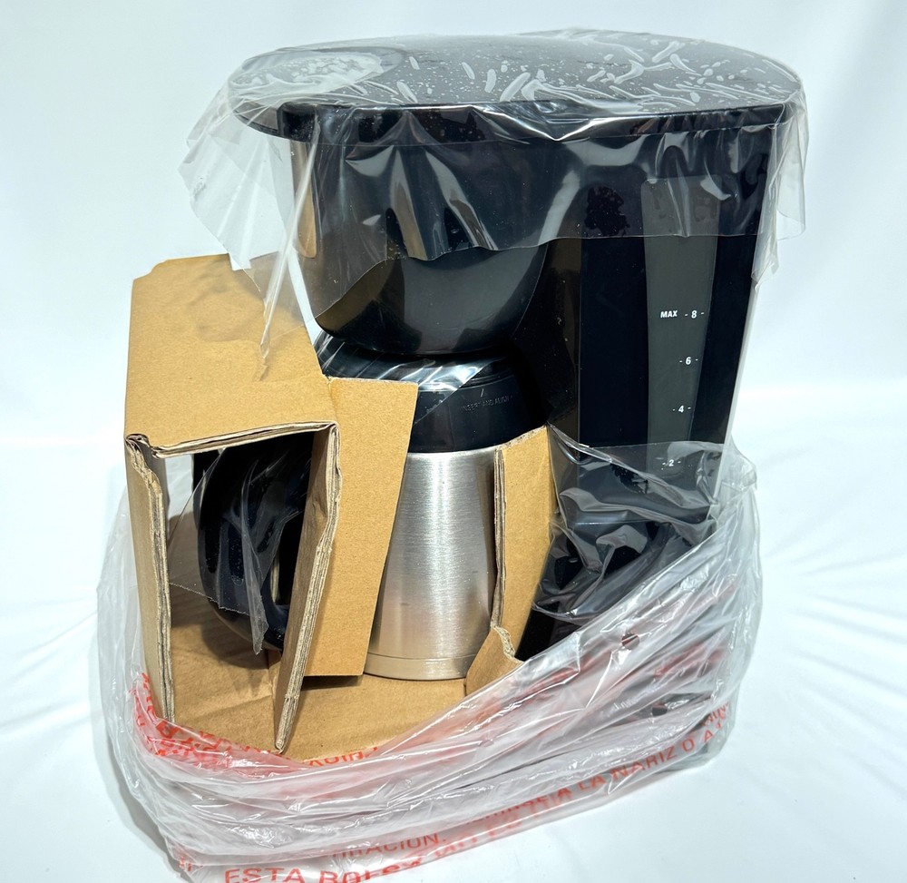 Black & Decker 8 Cup Programmable Thermal Carafe Coffee Maker Black & SS DE790B