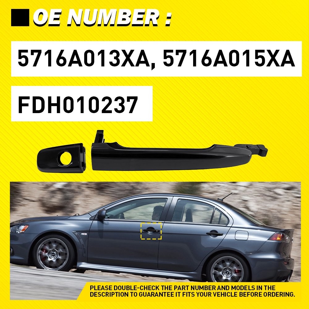 Outside Exterior Door Handle Front Driver Side For 2008-2017 Mitsubishi Lancer