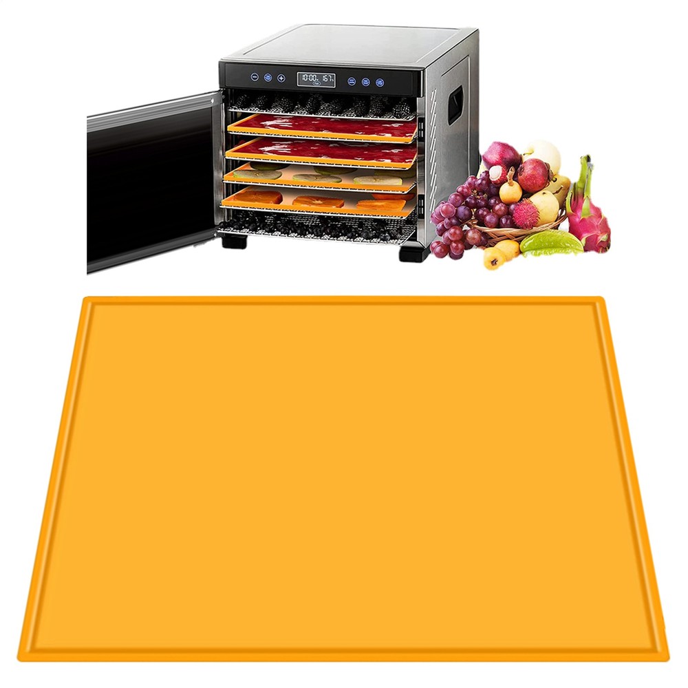 Silicone Dehydrator Sheets,Fruit Leather Silicone Dehydrator Mats with Edge