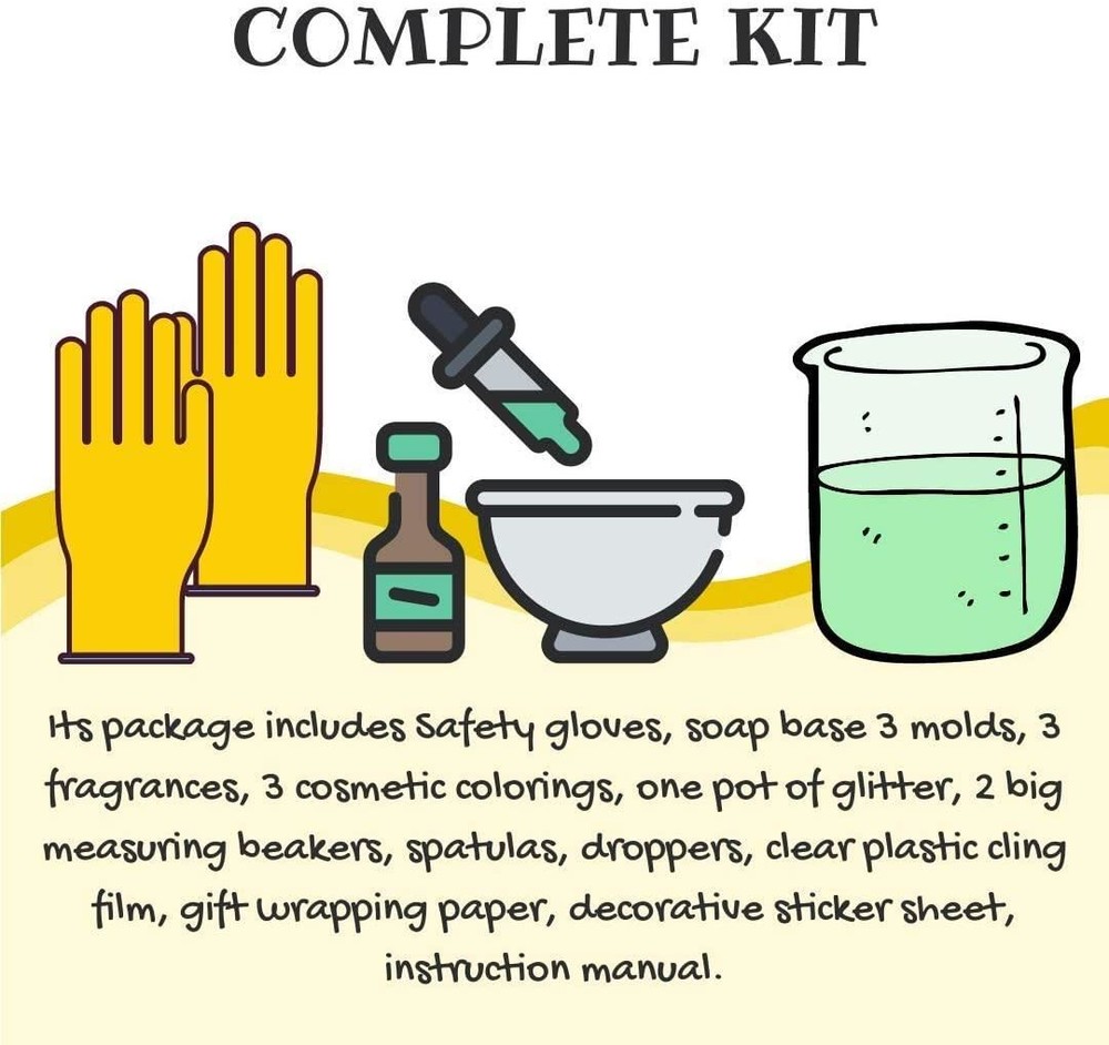 Explore STEM Learner Soap Making Kit Glitter DIY Science Education