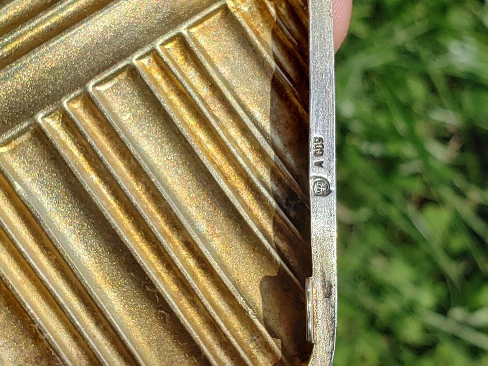 800 Silver Antique Cigarette Case