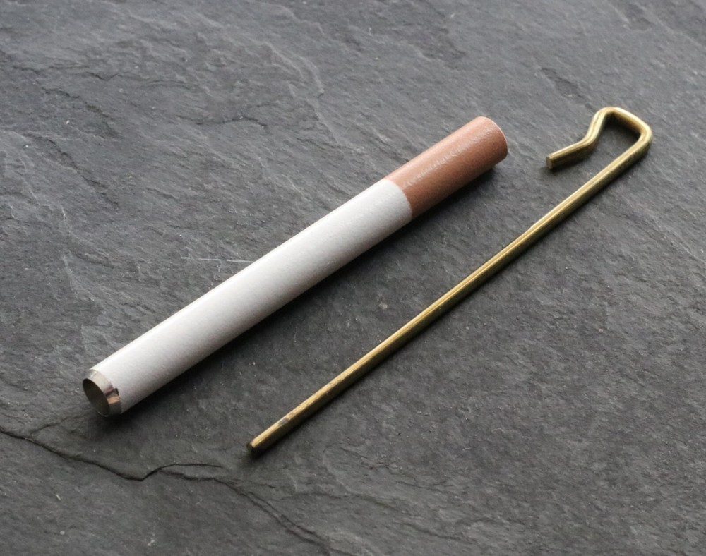 3" Metal One Hitter Pipe-Cigarette Style-.25" Thin Model