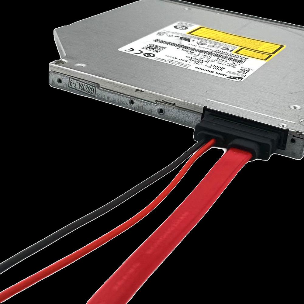 Slim 9.5mm 12.7mm DVD Burner SATA Data Power Cable Desktop Mini PC Internal Wire
