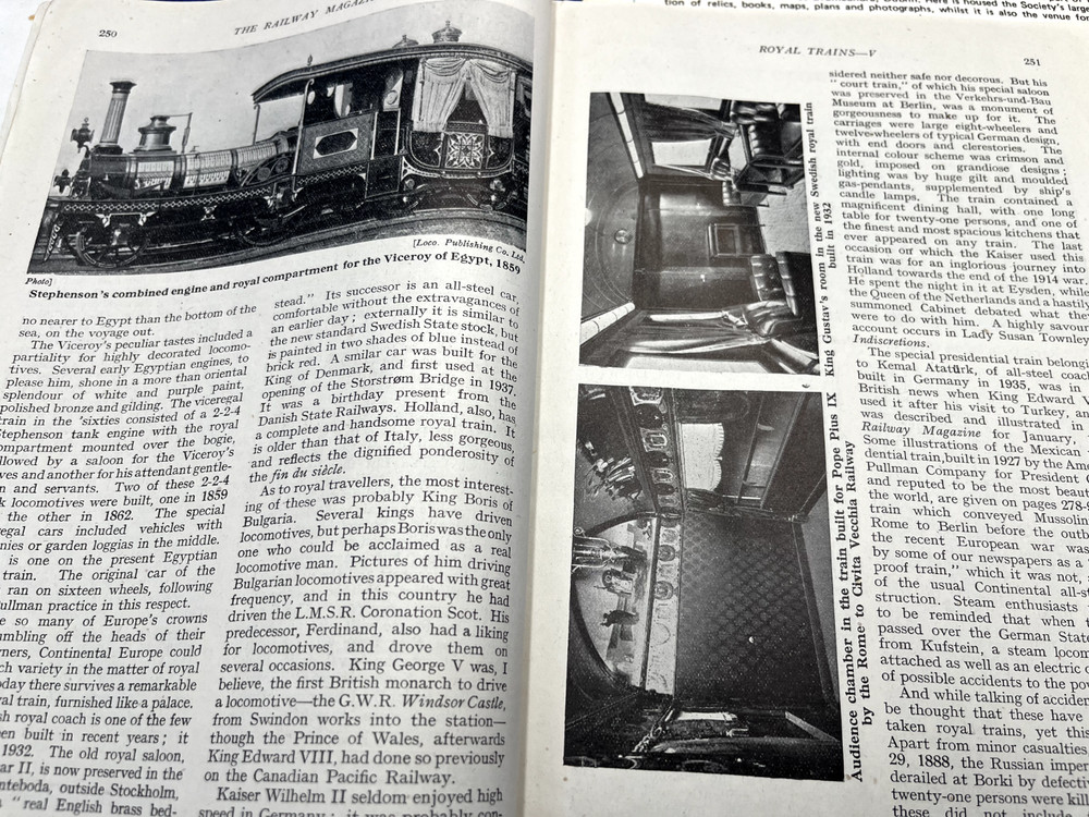 Two vintage railway magazines.
