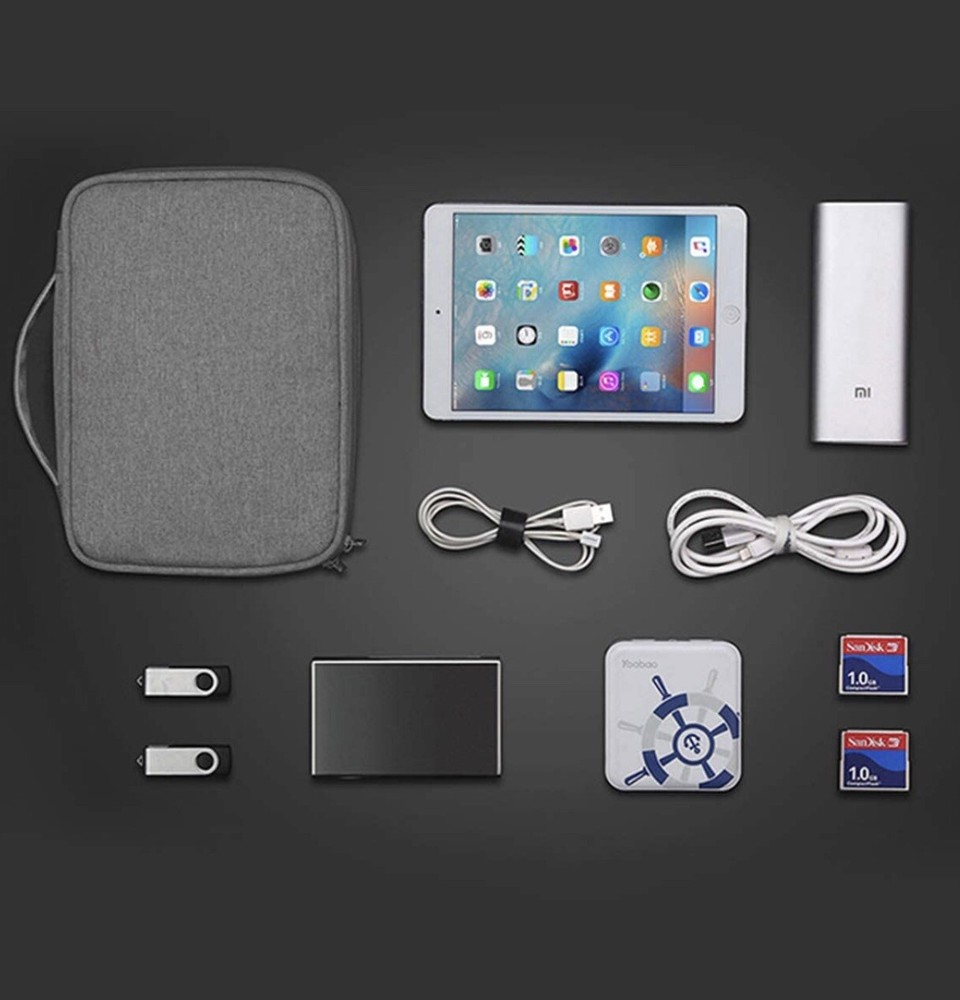 Universal Tech Organizer Travel Bag - Black