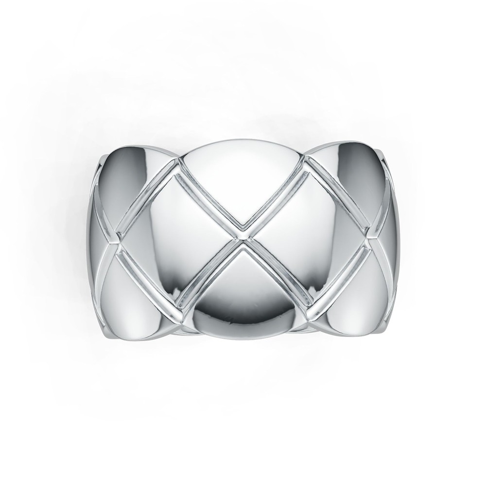 Sterling Silver Band Ring 13mm Wide with Pattern