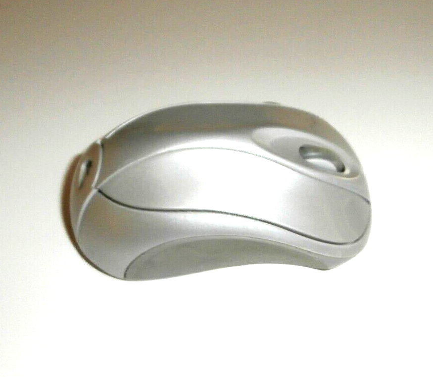 MICROSOFT MODEL 1054 USB 3 BUTTON SCROLLING WHEEL WIRELESS MOUSE & USB PLUG MOD