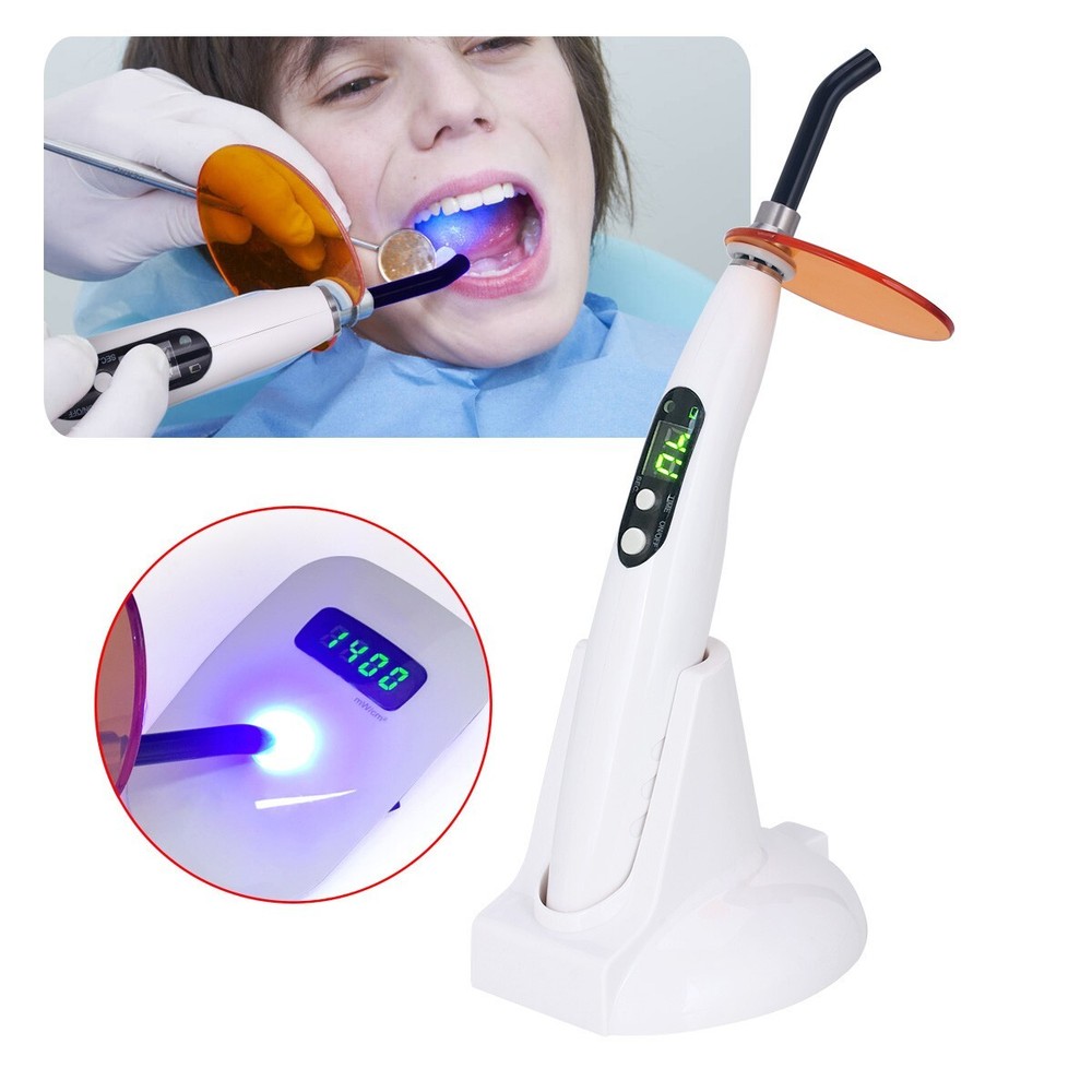 Dental Cordless LED Curing Light Lamp High Wireless Curing Lamp 8 Time setting