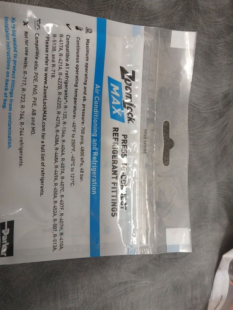 Zoomlock MAX Press To Connect Fitting 7/8” Coupling 2 Pack