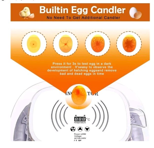 16-Eggs Digital Incubator , New Open Box.
