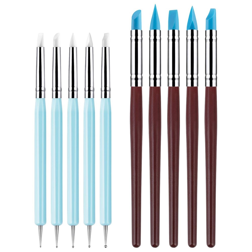 Silicone Clay Sculpting Tools Modeling Dotting Tool & Pottery for DIY Handicraft