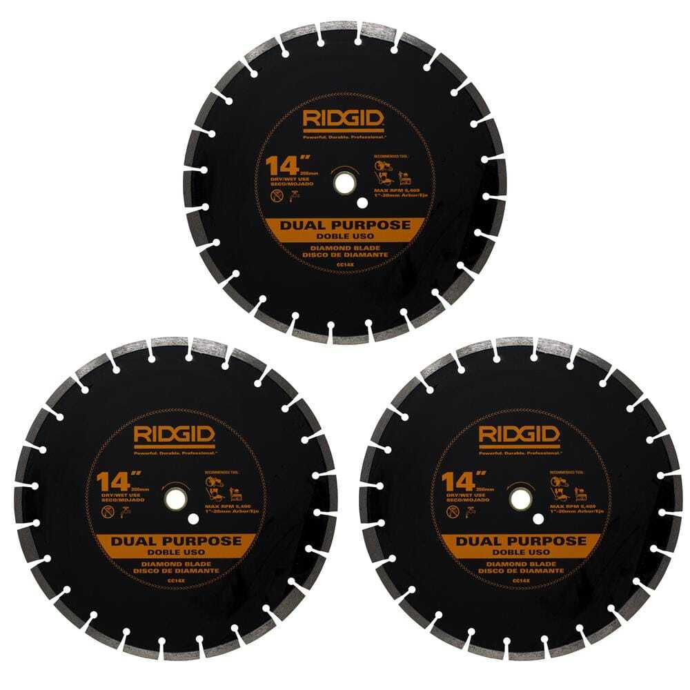 RIDGID 14 in. Diamond Blade (3-Pack)