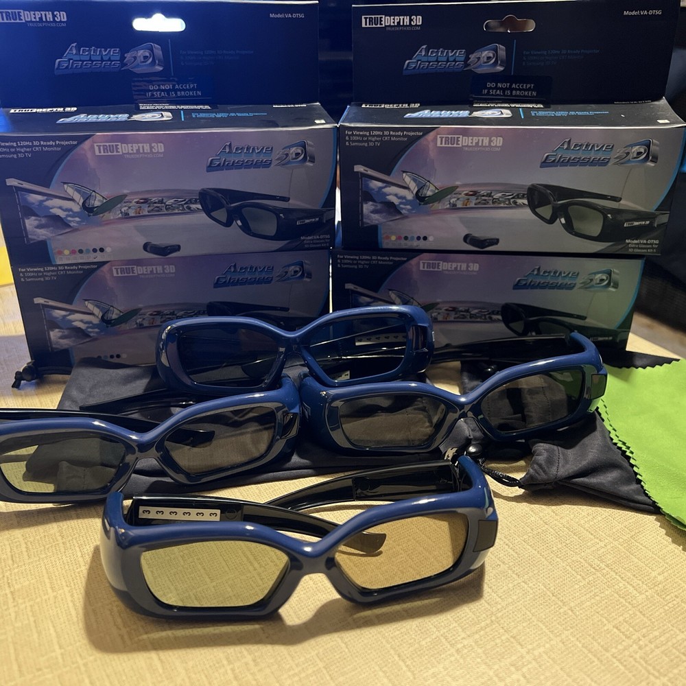 True Depth 3D Active Glasses VA-DTSG  Set Of 4
