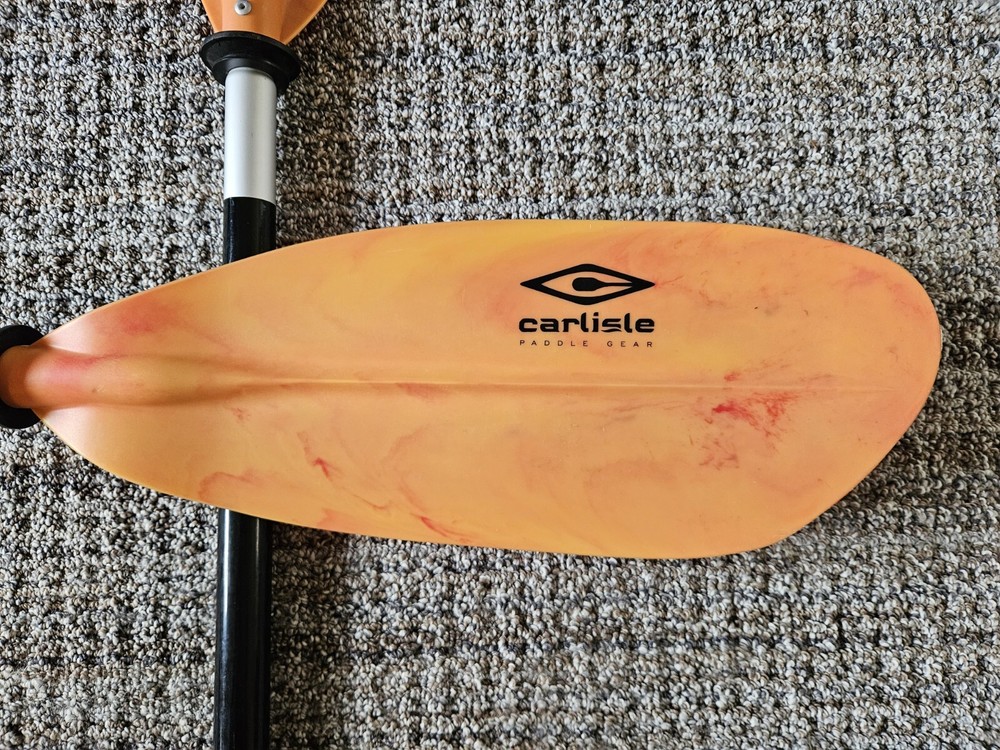 Carlisle 2-Piece 3-Position Snap Button 72” Orange Kayak Paddle