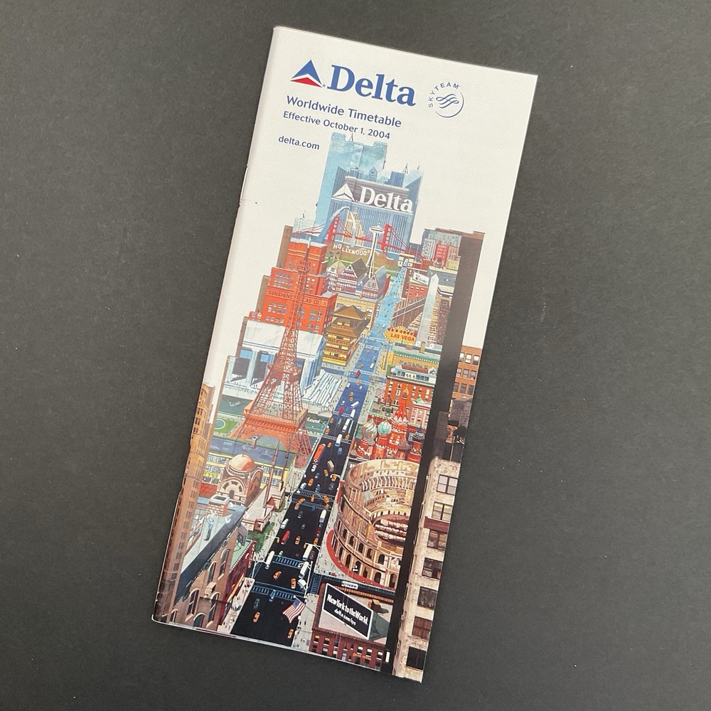 Delta Air Lines System Timetable October 1, 2004